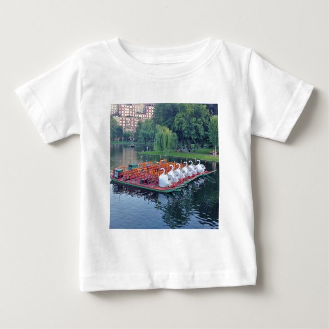 Boston Swan Boats Baby T-shirt (Vorderseite)