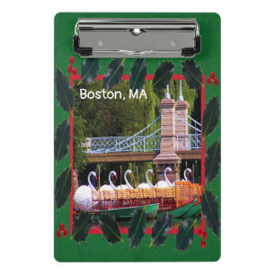 Boston Swan Boats - Gute Ferien Mini Klemmbrett