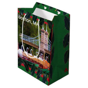 Boston Swan Boats - Gute Ferien Mittlere Geschenktüte