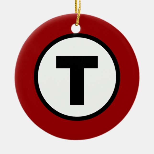 Boston T - O-Weihnachten T Keramik Ornament (Vorne)