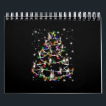 Boston Terrie Weihnachtsbaum von Flashlight bedeck Kalender<br><div class="desc">Boston Terrie Weihnachtsbaum von Flashlight bedeckt</div>