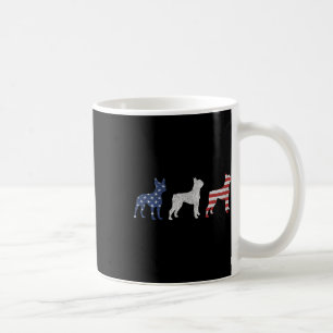 Boston Terrier 4. Juli Hund Patriotisch USA-Flagge Kaffeetasse