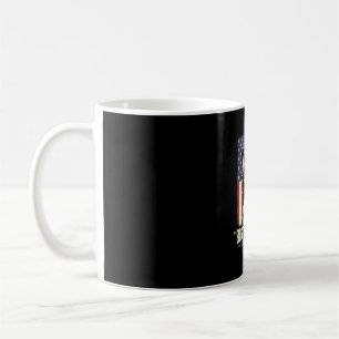 Boston Terrier Amerikanische Klassik Flagge Kaffeetasse