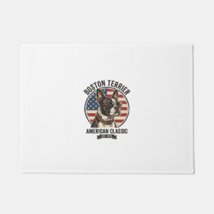 Boston Terrier Amerikanischer Klassischer Hund Fla Fußmatte
