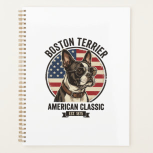 Boston Terrier Amerikanischer Klassischer Hund Fla Planer