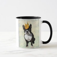 Boston Terrier and Crown