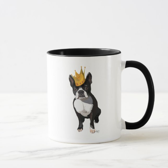 Boston Terrier and Crown Tasse (Rechts)
