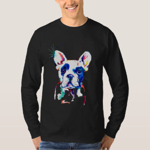 Boston Terrier Artistic Colorful Funny Dog Niedlic T-Shirt