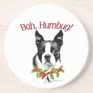 Boston Terrier Bah Humbug Getränkeuntersetzer