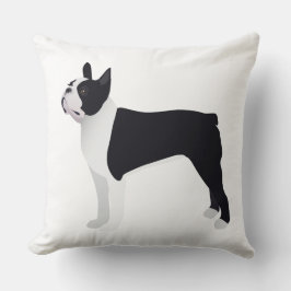 Boston Terrier Basic Breed Customizable Design Kissen