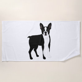 Boston Terrier Beach Handtuch