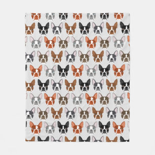 Boston Terrier Blanket Fleecedecke