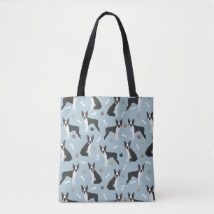 Boston Terrier Bones and Paws Tasche