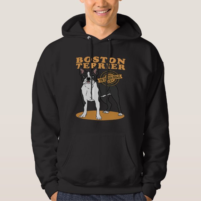 Boston Terrier Boston Terrier Hund des Coolsten B Hoodie (Vorderseite)