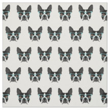 Boston Terrier Brille - niedliches Hundegewebe