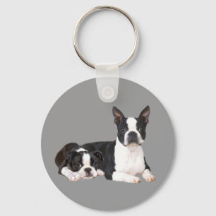 Boston Terrier Buddies Schlüsselanhänger