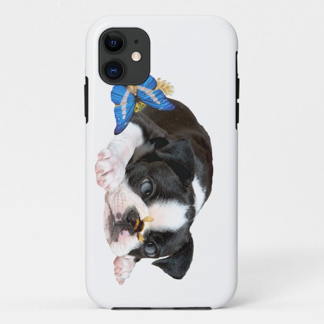 Boston Terrier Bumble Bee Art Case-Mate iPhone Hülle (Rückseite)