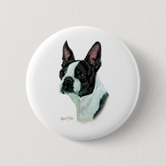 Boston Terrier Button