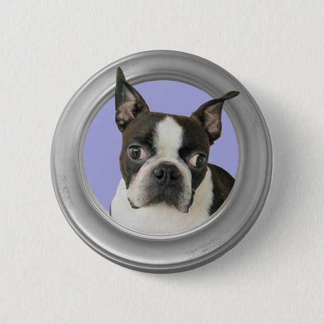 BOSTON TERRIER-BUTTON BUTTON (Vorderseite)
