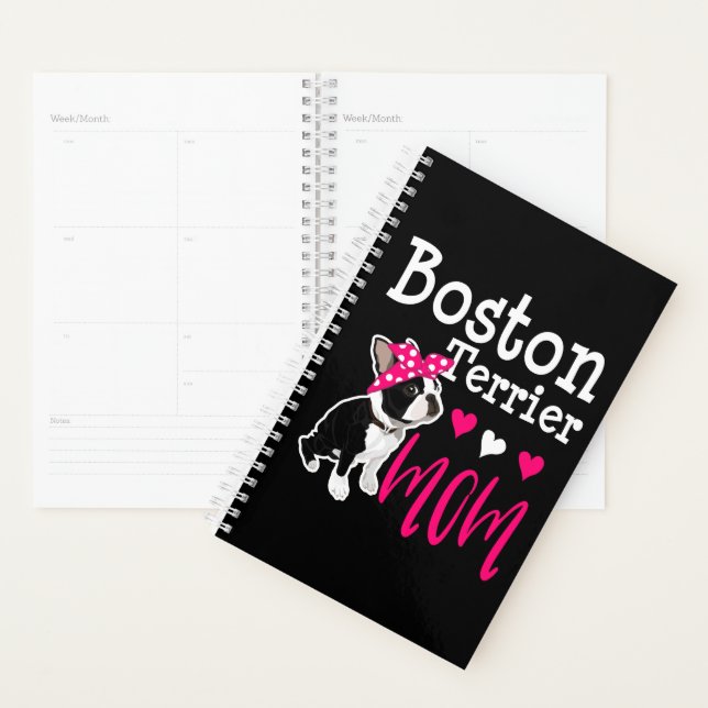 Boston Terrier Chien Maman mignonne Drôle cadeau d (Devant avec enveloppe)