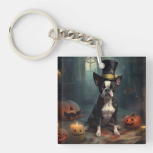 Boston Terrier Citrouille Halloween effroi