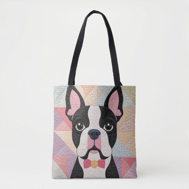 Boston-Terrier-Decke Tasche (Vorderseite)