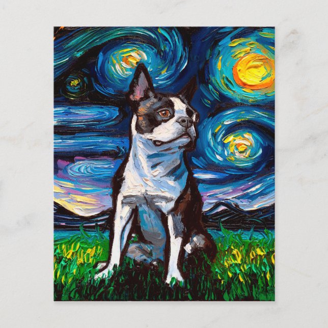 Boston Terrier Design | Ideal als Geschenk zum Geb (Vorderseite)