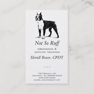 Boston Terrier Dog Business Visitenkarte