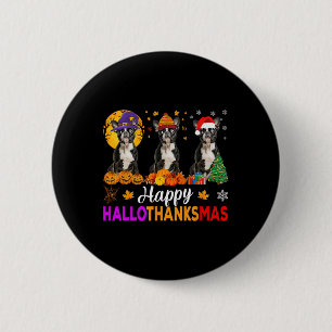 Boston Terrier Dog Halloween Weihnachtsdank Button