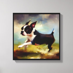 Boston Terrier Dog Leinwanddruck