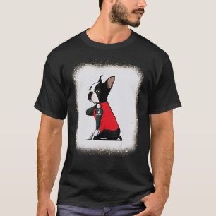 Boston Terrier Dog Liebe R Vater Mama Boy Girl Leo T-Shirt