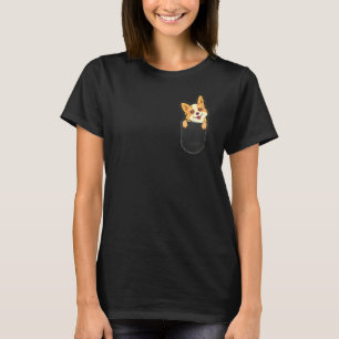 Boston Terrier Dog Lover Funny Niedlich Pocket Dog T-Shirt