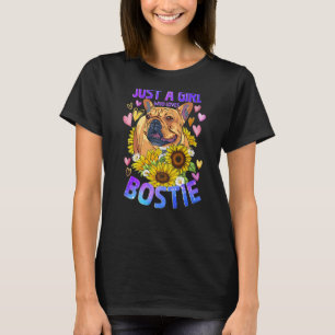 Boston Terrier Dog Lover Funny Niedlich Puppy Girl T-Shirt