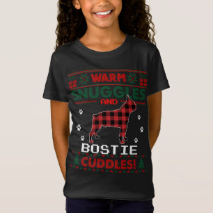 Boston Terrier Dog Lover Geschenk Bostie Ugly Chri T-Shirt