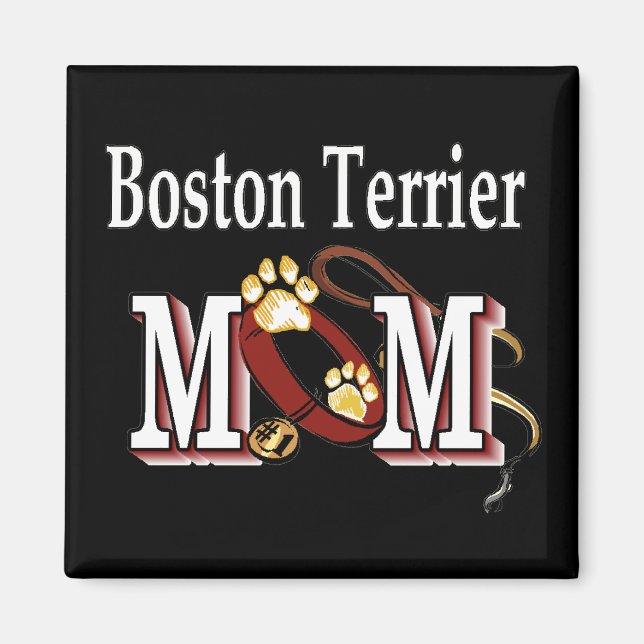 Boston Terrier Dog MAMA Magnet (Vorne)
