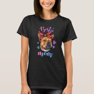 Boston Terrier Dog Niedlich Mama Mutter T-Shirt