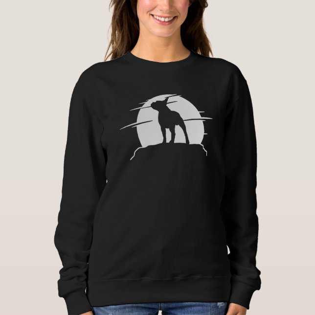 Boston Terrier Dog Retro 16 Sweatshirt (Vorderseite)
