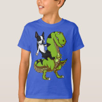 Boston Terrier Dog Riding Unicorn