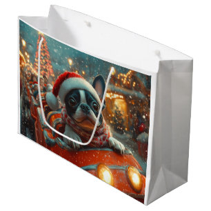 Boston Terrier Dog Roller Untersetzer Weihnachten Große Geschenktüte