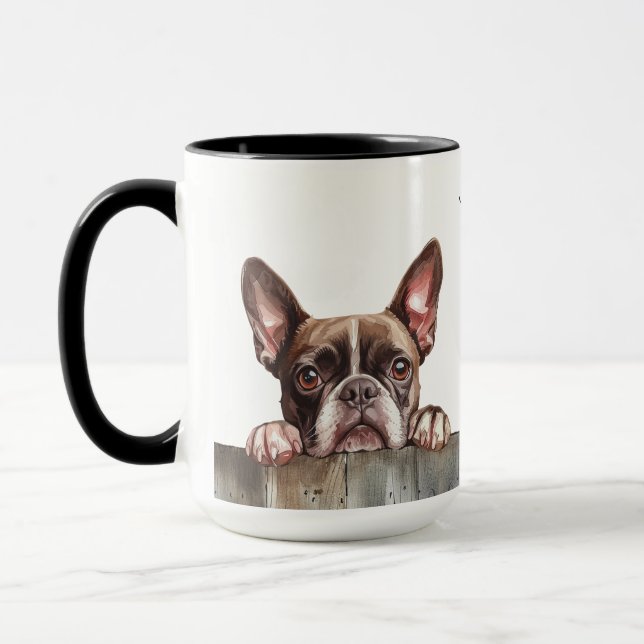 Boston Terrier Dog Tasse (Links)