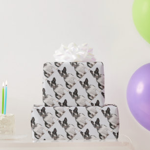 Boston Terrier Dog Tier  Geschenkpapier