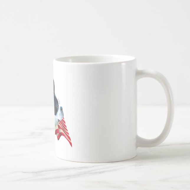Boston Terrier Flag Kaffeetasse (Rechts)