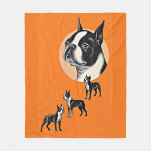 Boston Terrier Fleecedecke