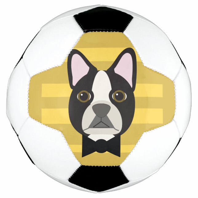 Boston Terrier Fußball (Vorderseite)