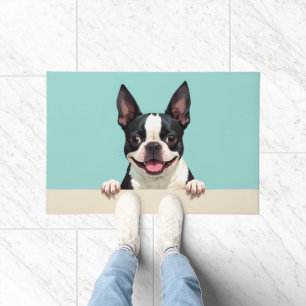Boston Terrier Fußmatten Kunst Fußmatte
