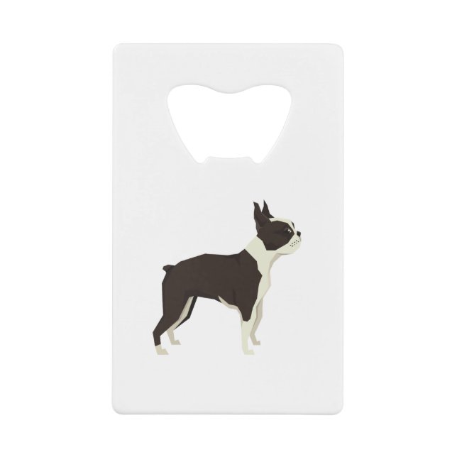Boston Terrier Geldbeutel Flaschenöffner (Vorderseite)