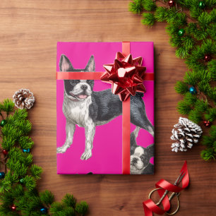 Boston Terrier Geschenkpapier