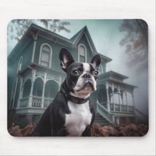 Boston Terrier Halloween Beängstigend Mousepad