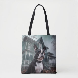 Boston Terrier Halloween Beängstigend Tasche