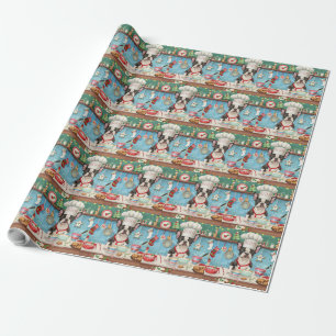 Boston Terrier Holiday Baking: Festliche Weihnacht Geschenkpapier